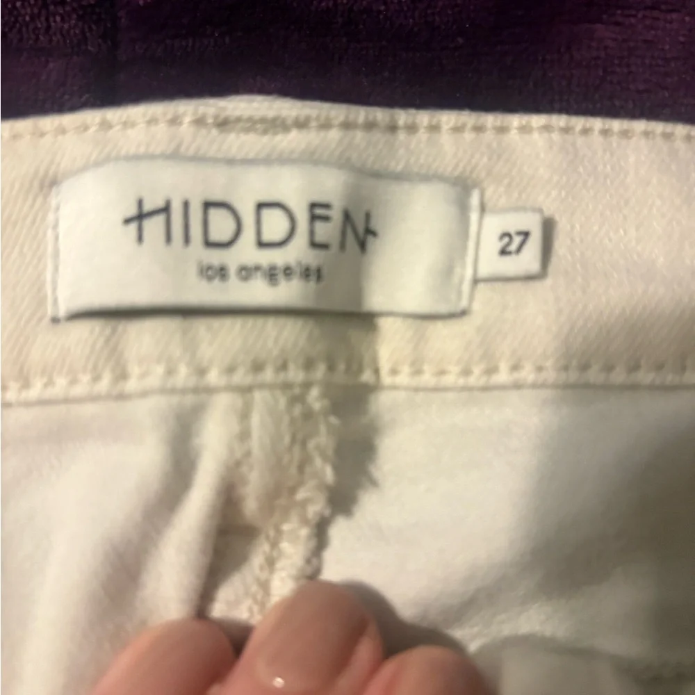 Hidden Women's White Jeans - Picture 3 of 5
